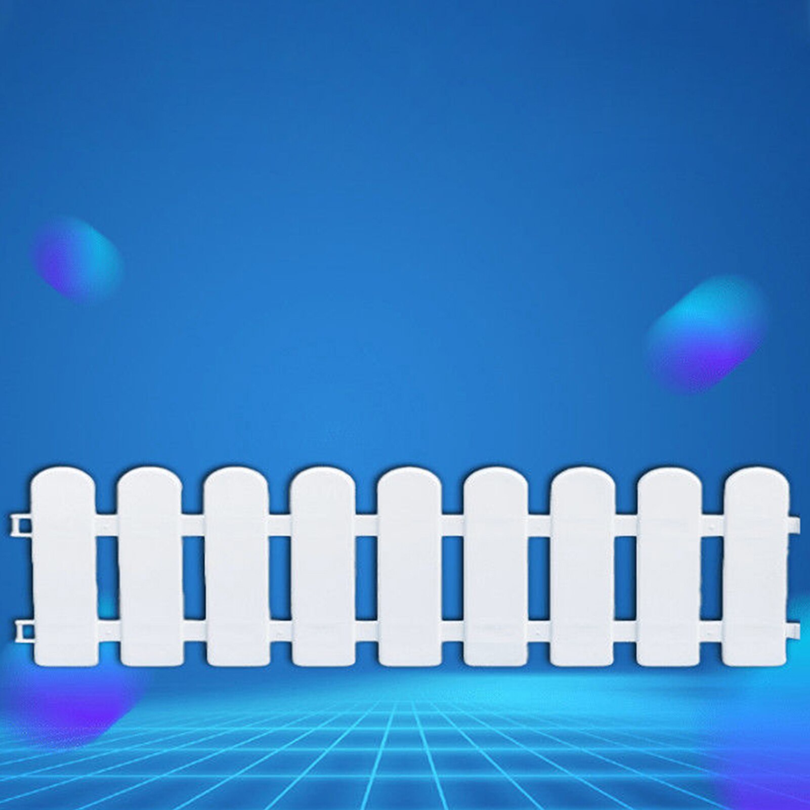 Outdoor Garden Fence DIY Picket Fence Easy To Install Plant Flower Potted Landscape White Garden Decor