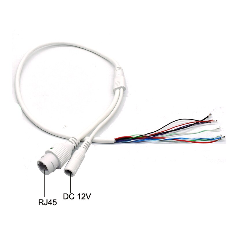 Caméra de carte de câble de queue de cochon de caméra IP de télévision en circuit fermé étendent le câble RJ45 + câble réseau cc Ethernet et Port d'alimentation pour le Module de caméra IP AR-W