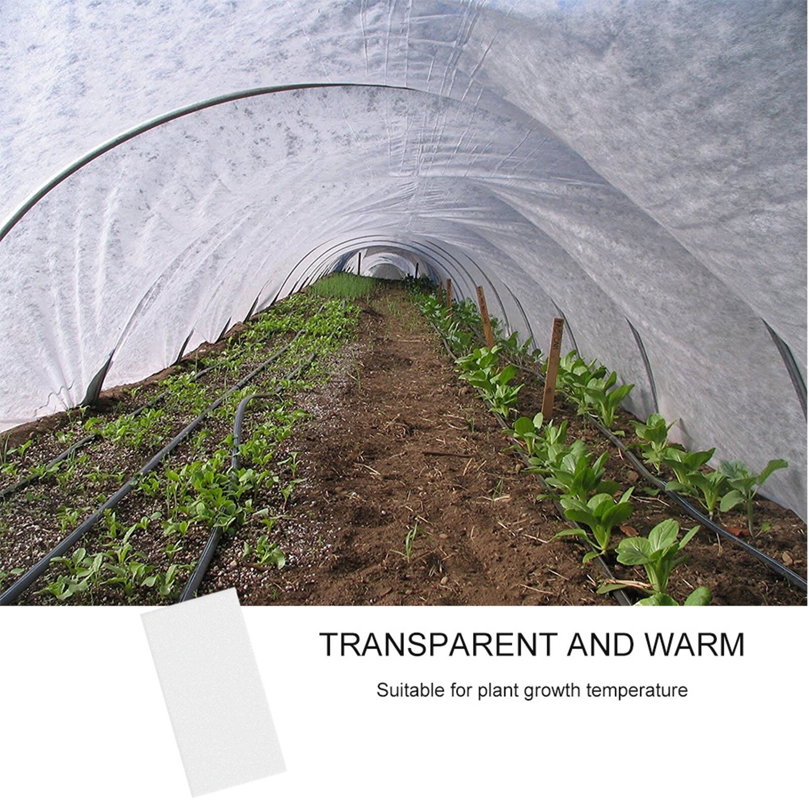 outdoor garden bird-proof net cloth frost-proof blanket floating crop cover frost cloth plant care cover 7.5x2.5m#40