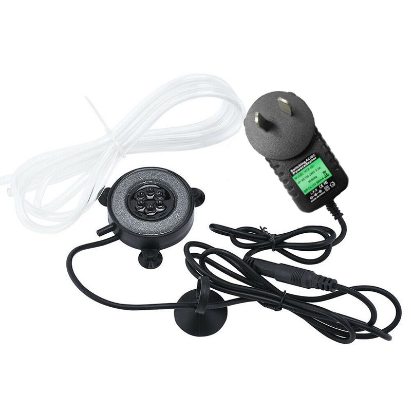 Submersible Underwater Fish Tank Light Color Changing LED Air Light Aquarium Air Bubble 6pcs Lamp Making Oxygen for Fish Tank: AU Plug