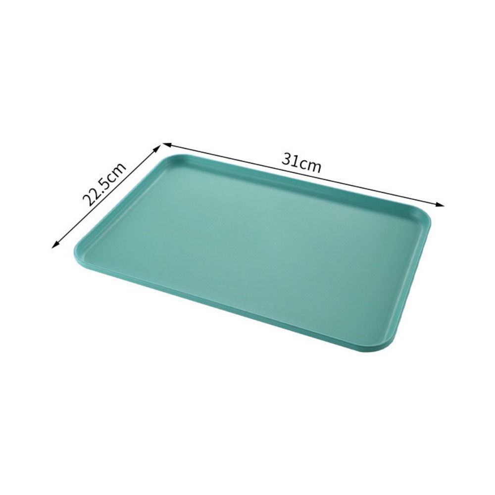 Plastic Wheat Straw Storage Tray Eco-friendly Large Capacity Rectangular Serving Tray Exquisite Fruit Salad Tray Hotel