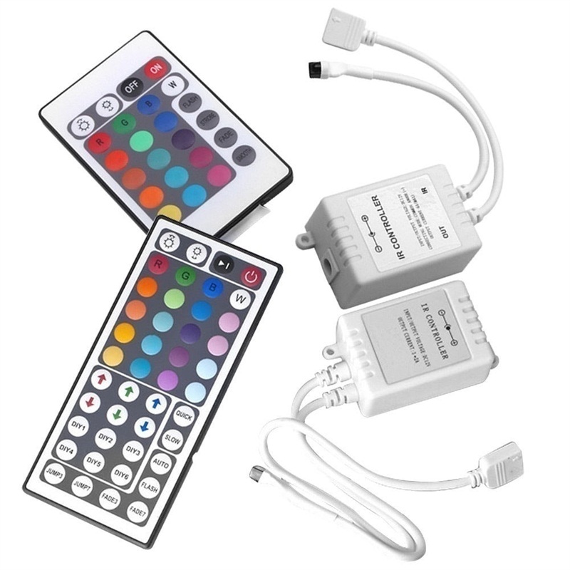 24 Keys 44 Keys LED RGB Controller Music IR Remote Controller Set DC12V Dimmer Control Box For RGB 3528 5050 LED Strip Lights