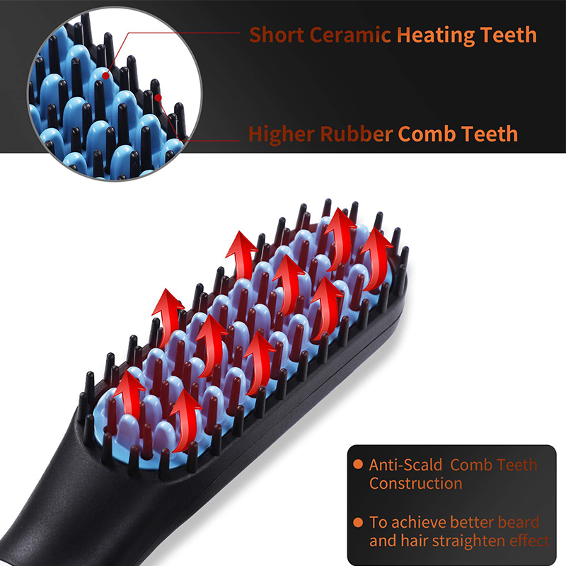 Straight Hair Comb Beard Straightener Straightening Comb Fast Heating Styling Tools