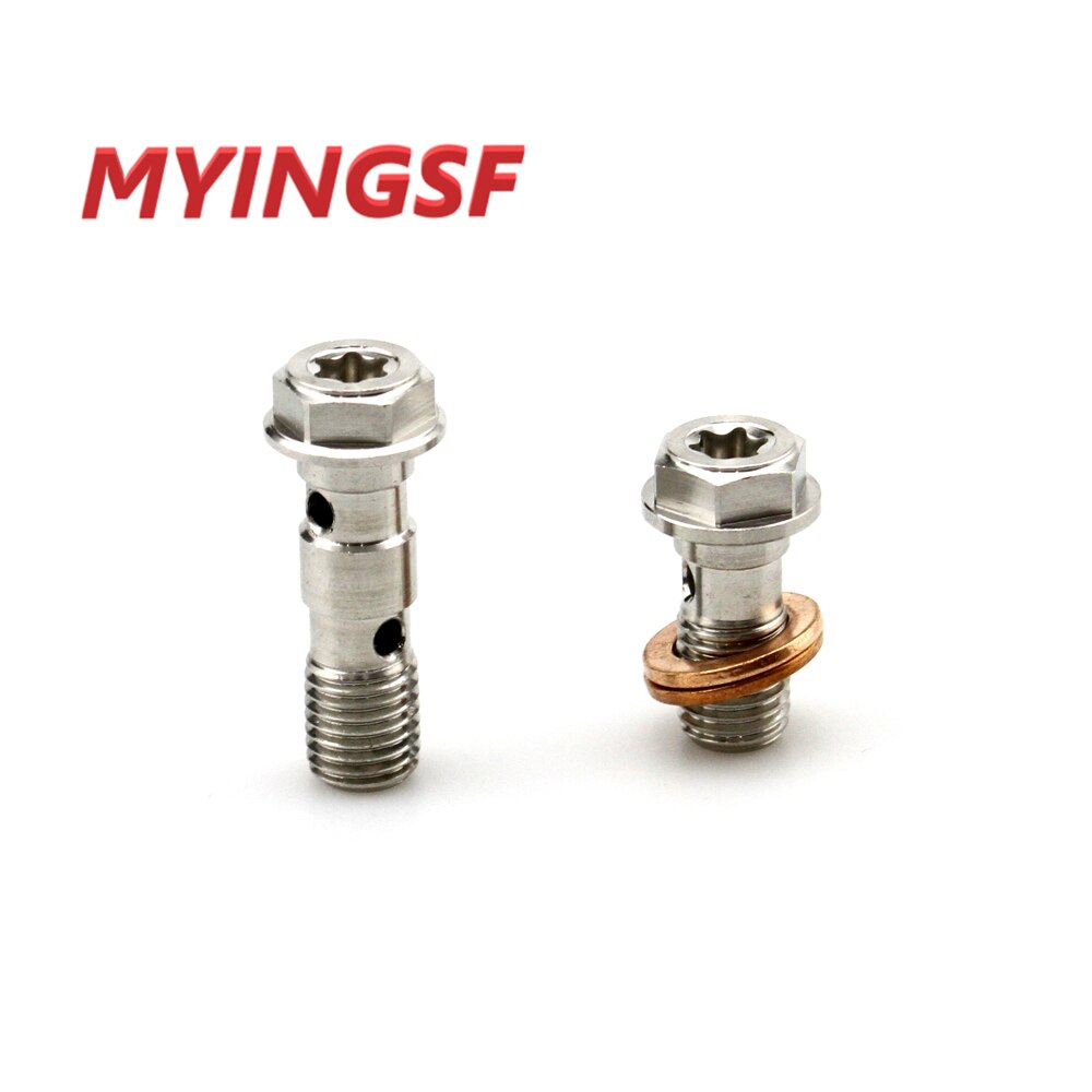 Moottoripyörä ruostumaton jarru banjo pultti  m10 x 1.25mm banjo pultti ruuvi  m10 x 1.25 x 32 ktm ducati honda kawasaki suzuki yamaha