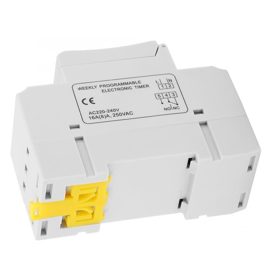 Digitale Timer THC15A 220-240VAC 16A DIN Rail Digitale Programmeerbare Tijdschakelaar Timer Digitale