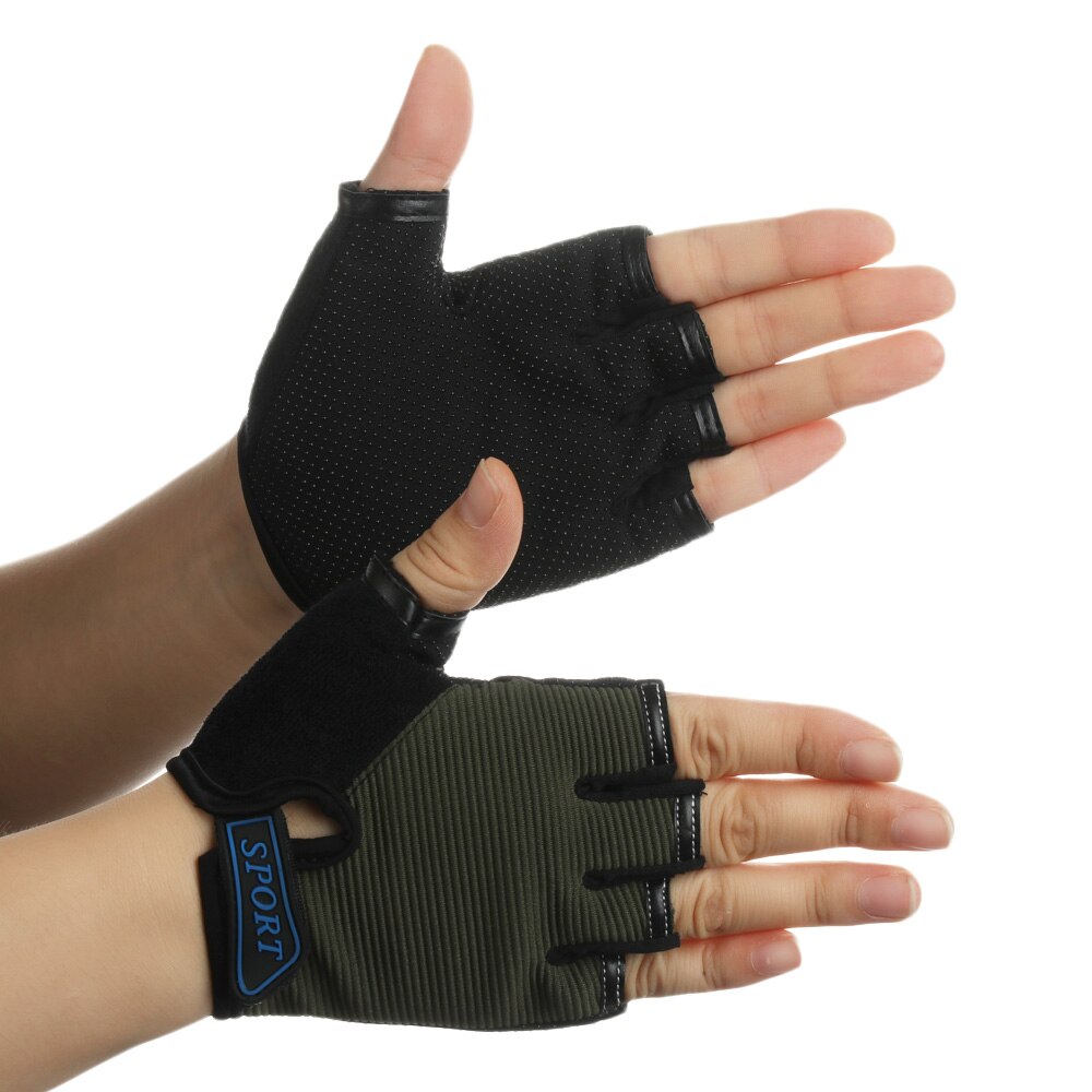 Förderung Atmungsaktive freundlicher Radfahren Handschuhe halb Finger Schlittschuh Reiten Mountainbike draussen Sport Handschuhe für Jungen und Mädchen Childre