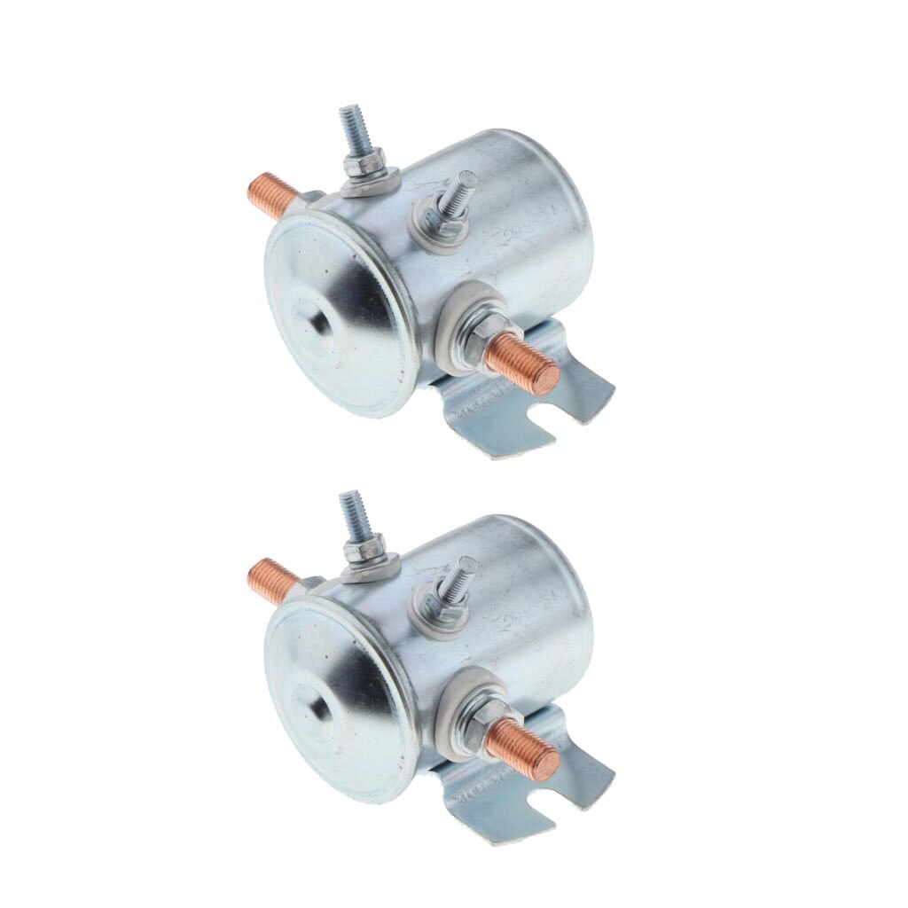 Relais solénoïde 12V DC 300A, 2 pièces, pour chariot de Golf, treuil 1114208