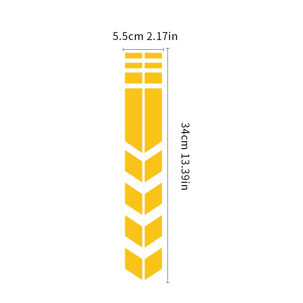 Universele Motorfiets Sticker Met Pijlen, Flash Plak, Waterdicht, Olie Bestand, Reflecterende Sticker, Motorfiets Tape, Sticker