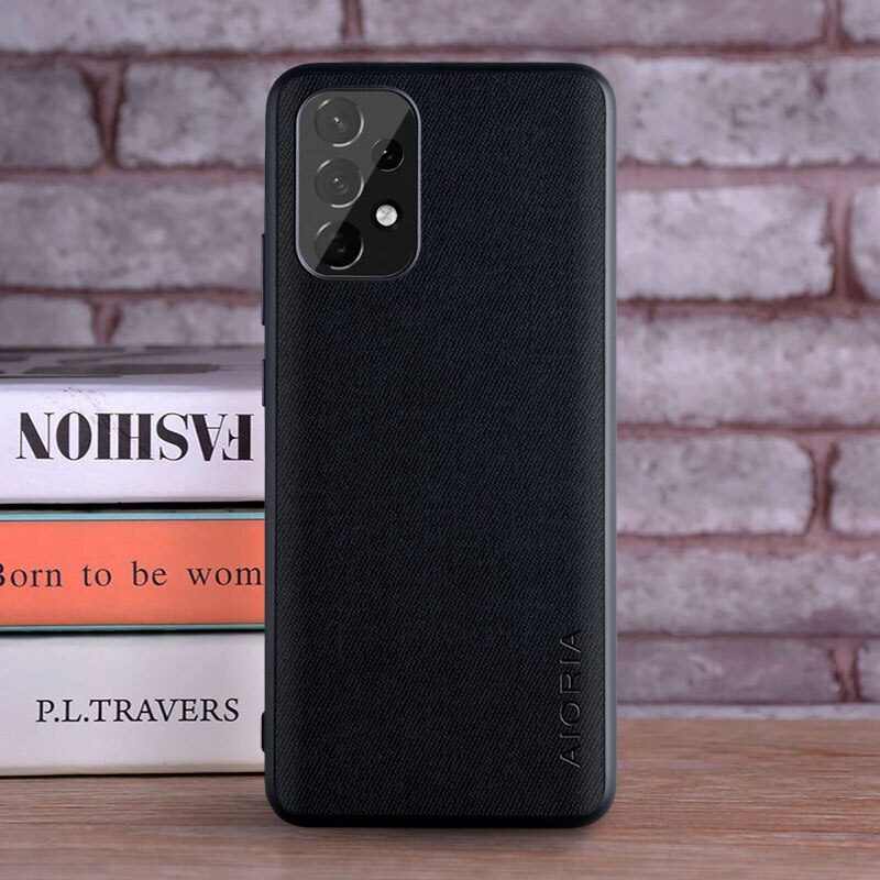 Case for Samsung Galaxy A53 A73 A33 A23 5G coque Luxury textile Leather skin soft phone cover for samsung galaxy a53 case funda