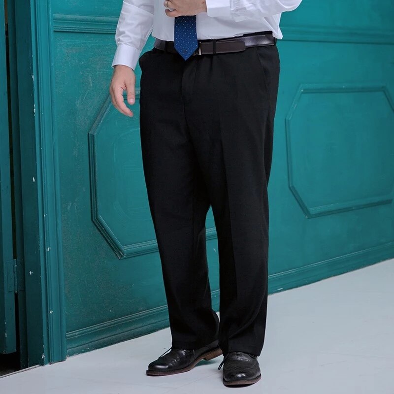 Pantalones de traje formales para hombre, Pantalones rectos de negocios de talla grande 8XL, 9XL, 10XL, 12XL, 14XL, 170KG
