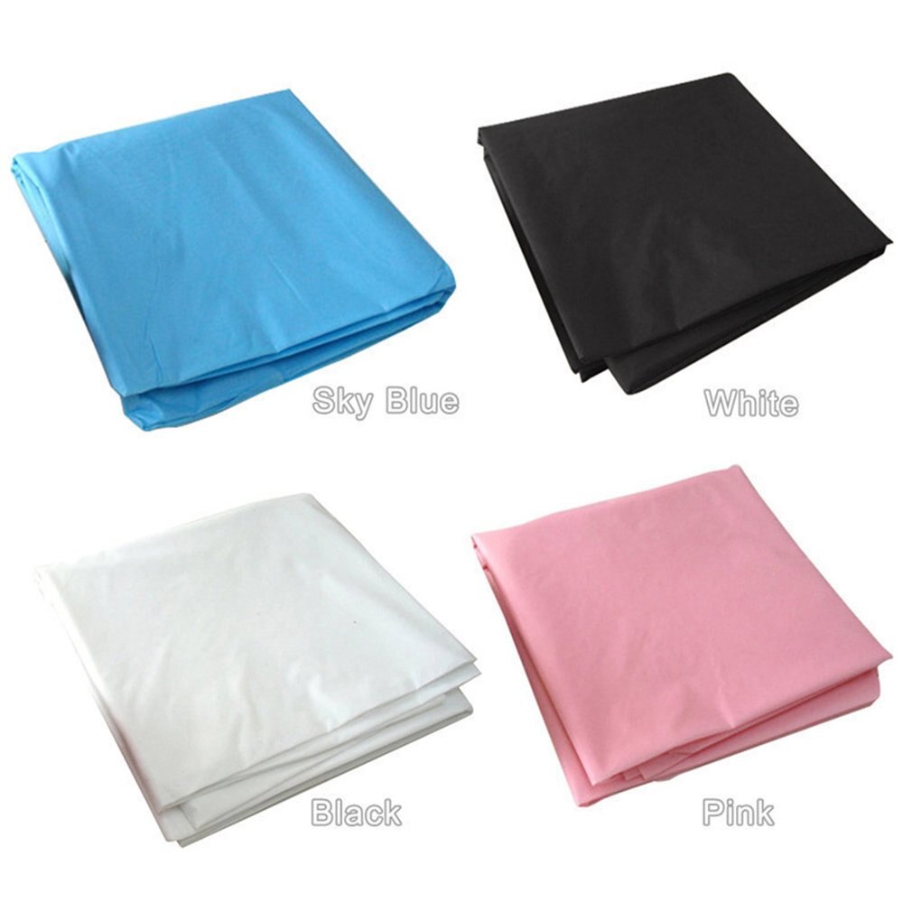 Disposable Party Tablecloth Pe Plastic Cloth Birthday Dessert Table Solid Color Tablecloth 137*274Cm