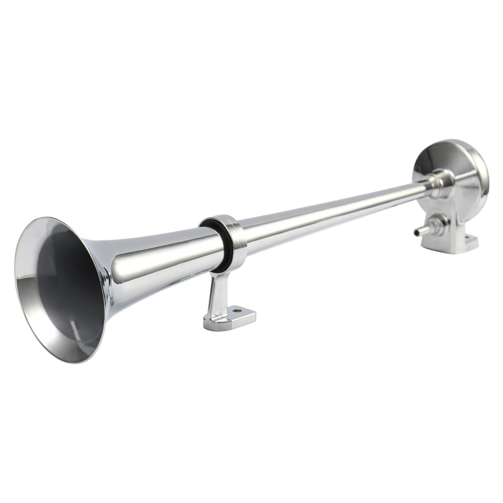 Universal 17 Inch 150DB Car Air Horn Compressor Super Loud Single Trumpet Compressor 12V 1 Set for Trucks Cars Automobiles