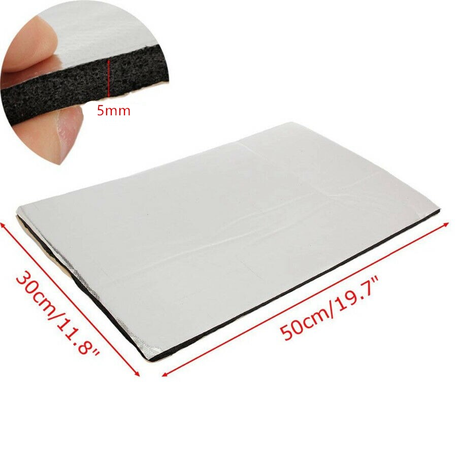 12pcs 5mm Car SUV Sound Proofing Deadener Heat Noise Insulation Closed Cell Foam Vehicle Insulation Closed Cell Foam Sheet