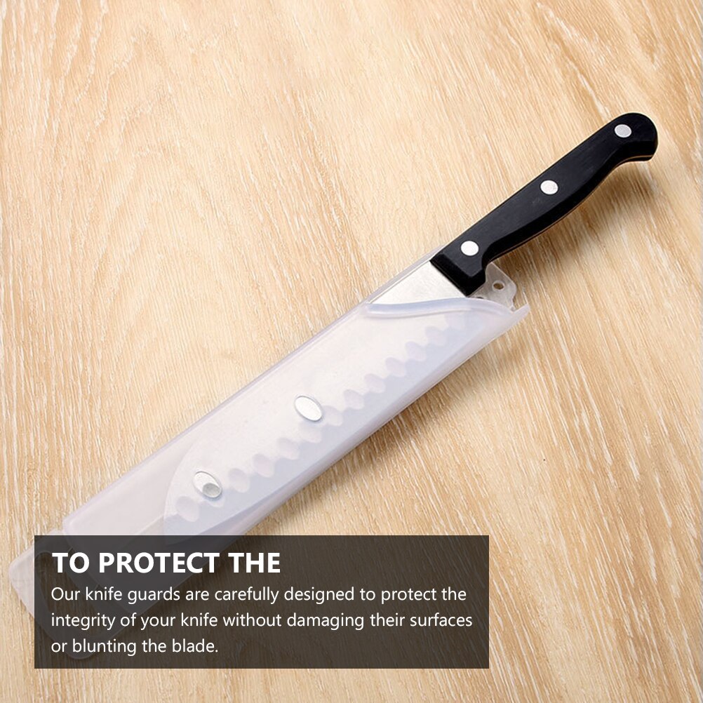 1 Set of 6pcs Plastic Knive Edge Guard Sheath Utility Cover Blades Protector Kitchen Knives Sheath Knives Edge Guards