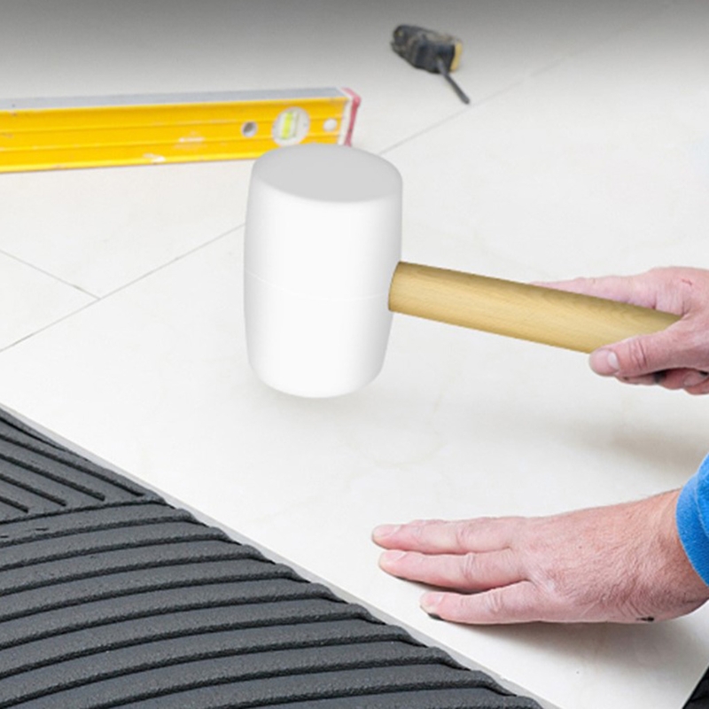 8oz Floor Ceramic Installation Hammer for Pasting Outer Box Ceramic Tiles Road Engineering for DIY Lovers and Adult