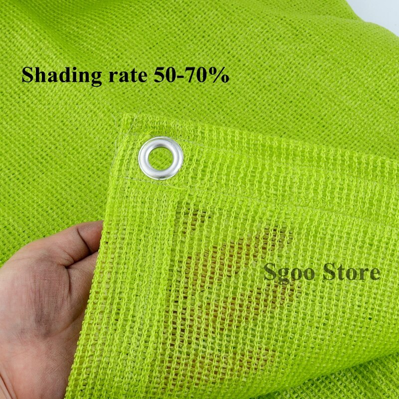 0.8X5/1.7x3m HDPE Anti-UV Emerald Green Sunshade Net Balcony Succulent Plant Ventilation Sun Shading Net Courtyard Shade Cooling