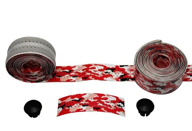 Cinta para manillar de bicicleta, novedad, cinturón con asa colorida de para ciclismo, cinta para manillar con tapón, 1 par: as picture