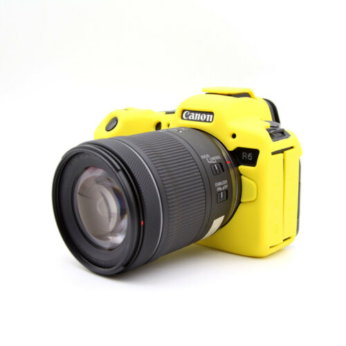 Étui en Silicone pour appareil photo Canon EOS R6, housse de protection pour appareil photo sans miroir: vert clair