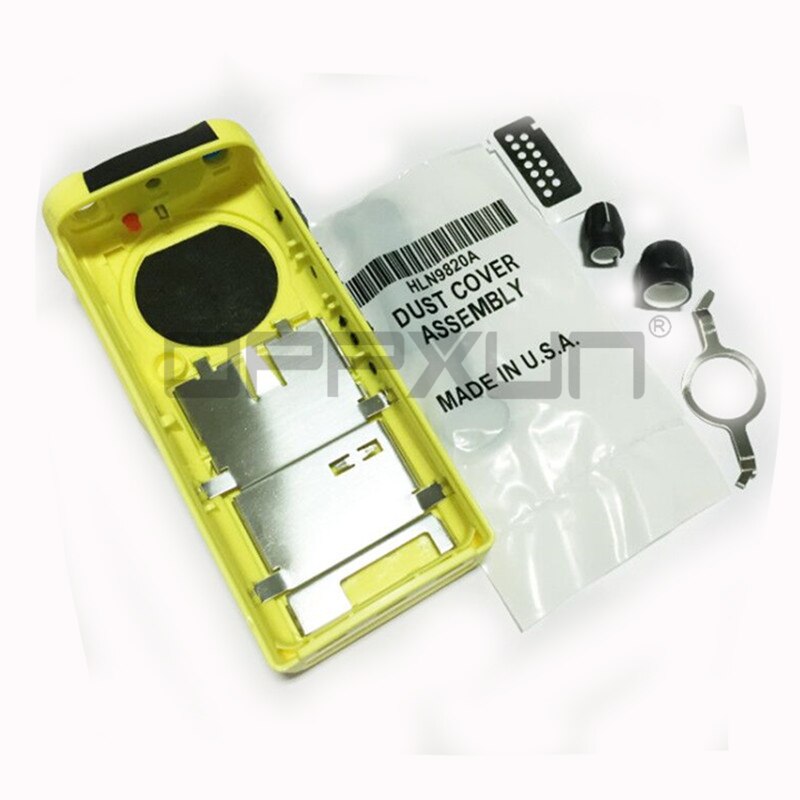 OPPXUN Gelb Gehäbenutzen Vorderseite Abdeckung Hülse Oberfläche Staubdicht Knopf Für Motorola GP328 MTX900 GP340 GP340 HT750 Radio Zubehör