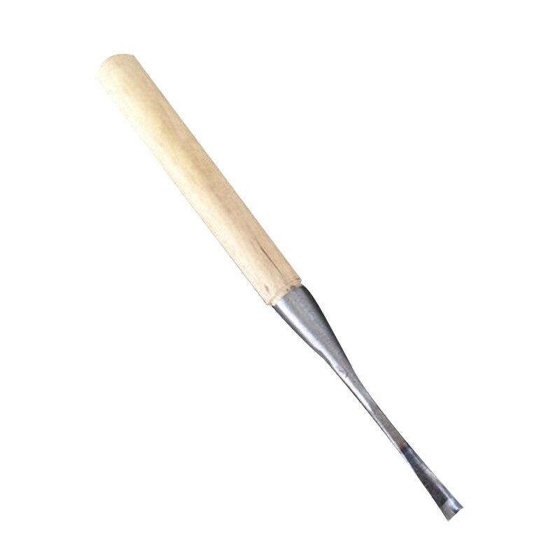 Durable 45 # Steel Deep Round Carving Chisel Engraving Tool for Root Carving Wood Carving