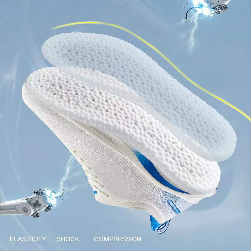 Women Men Soft Elastic Sport Insoles for Shoes Sole Cushion Running Shock Breathable Deodorization Memory Foam Shoe Insert Pads