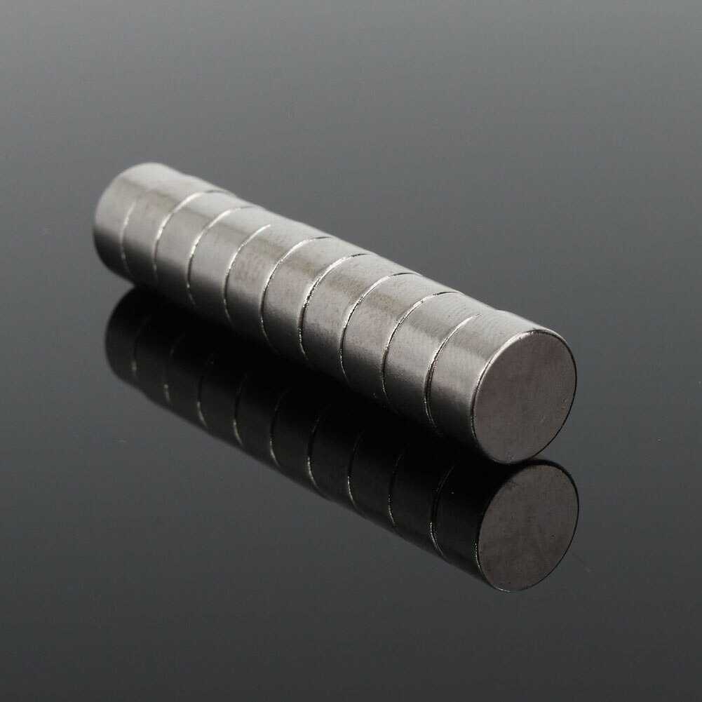 10 stuks 10 x 5mm n50 super krachtige sterke ronde blokken zeldzame aarde neodymium koelkastmagneten