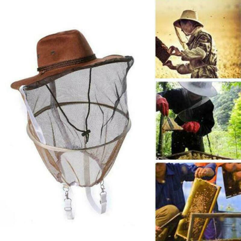Biavl biavl cowboy hat myg bi insekt ansigt slør netto beskytter til fiskeri vandreture