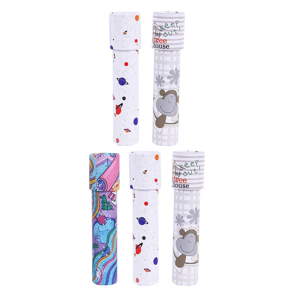 5Pcs Interactive Rotating Kaleidoscope Educational Plaything (Random Style)