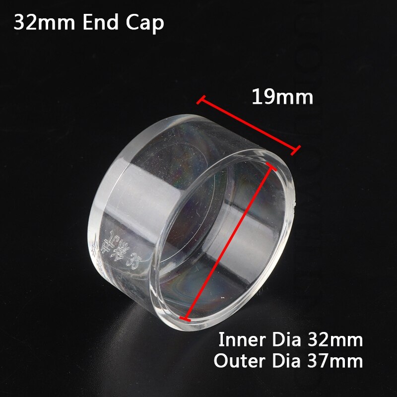 2pcs I.D 16/20/25/32mm Acrylic Pipe Connector Transparent Acrylic Joint Aquarium Fish Tank Glass Tube Fittings Accessories