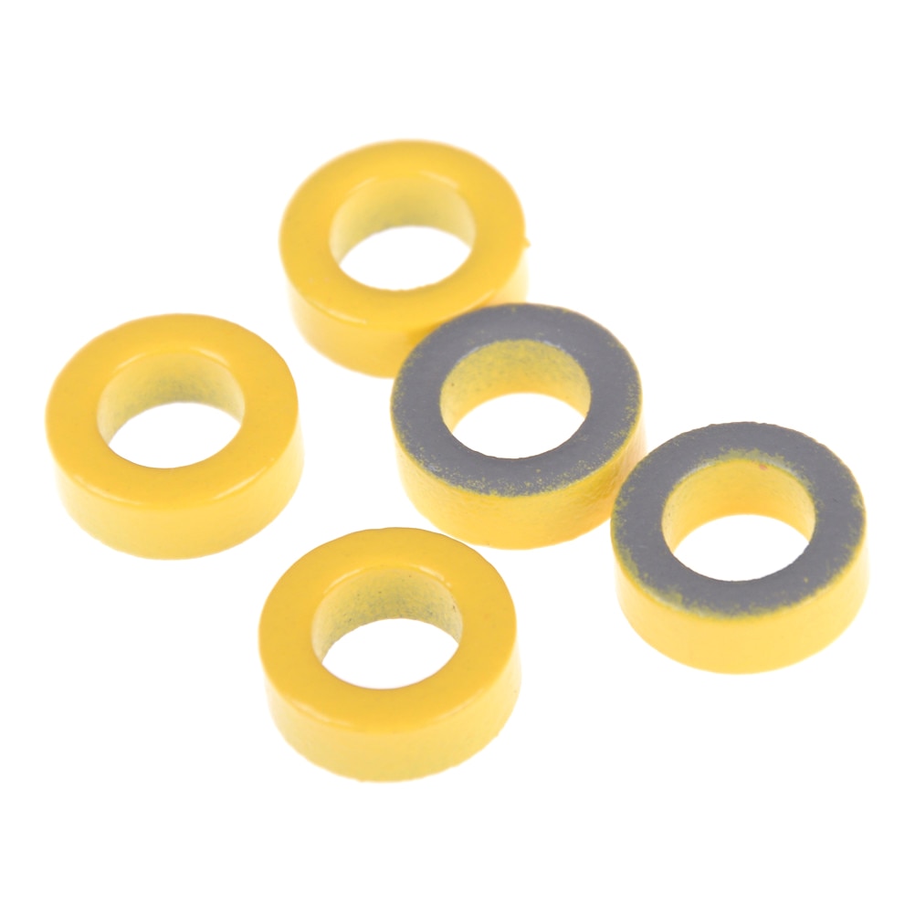5 kpl/erä karbonyylirautaydin  t50-6 rautajauhe toroidaalinen ydin rf toroid hf kinkku qrp sisähalkaisija 0.7cm ulkohalkaisija 1.2cm
