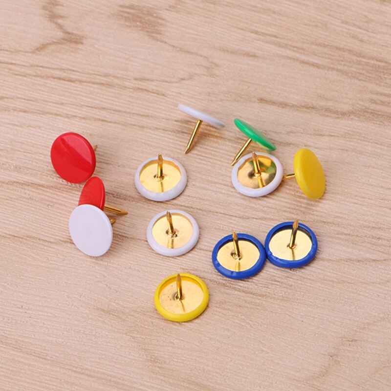 300Pcs Round Push Pins Notice Board Map Thumb Tacks Assorted Office Home