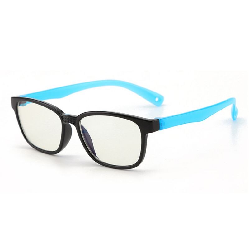 Bendable Children Optical Glasses Flexible One-piece Safe Eyeglasses Plain MirrorAcrylic AC Anti-blue Light Goggles