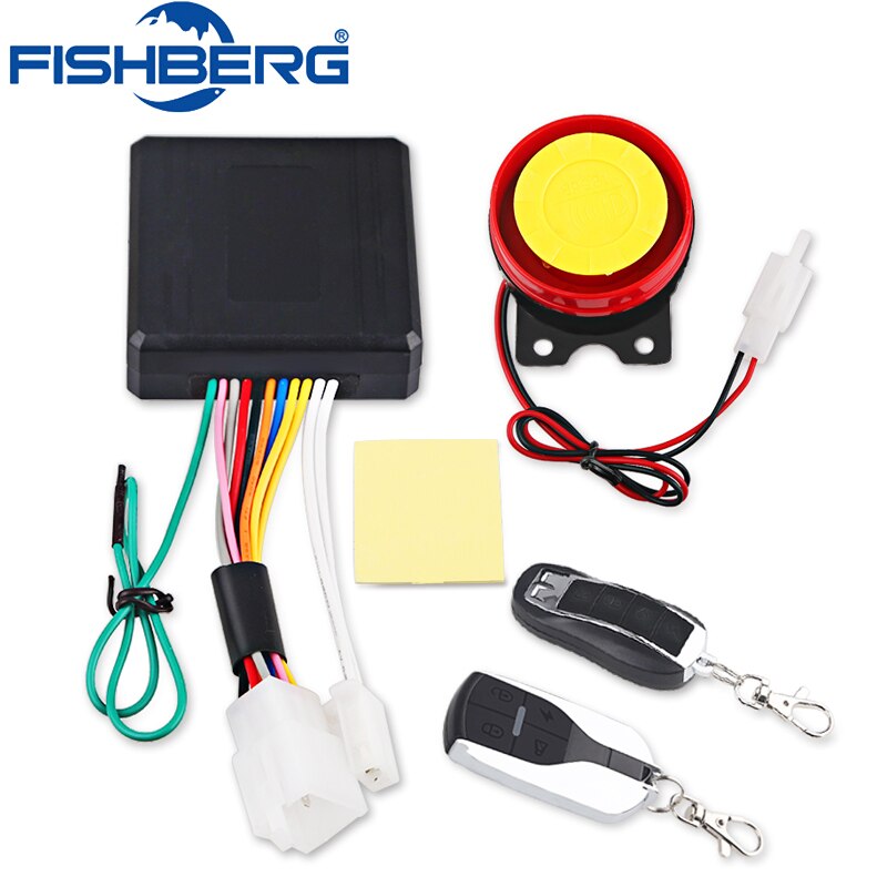 Motorcycle Anti-theft Horn Security Alarm System 12V Remote Control Start 125db Engine Start Keyless Motorcycle burglar alarm