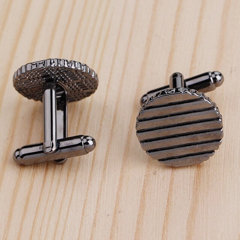 1 Pair Business Shirt Cufflinks Cuff Button Alloy Jewelry Party Decor Men's Wedding