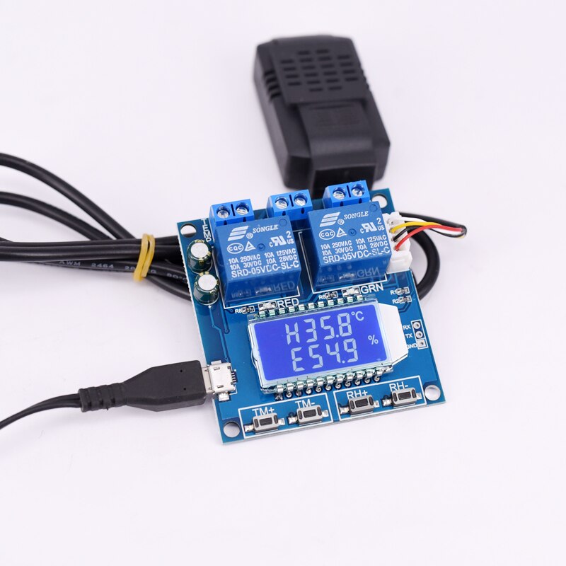 Digitale display LCD 5V12V temperatuur en vochtigheid voor incubator thermostaat schakelaar Multifunctionele Automatische