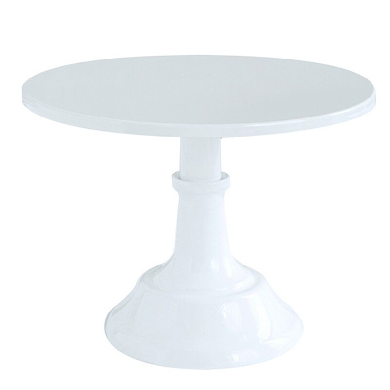 Cake Stand Home Party Display Stand Wedding Decoration Wrought Iron Birthday Tray Dessert Fudge Desktop Afternoon Tea Cake Stand: white / 10 inches