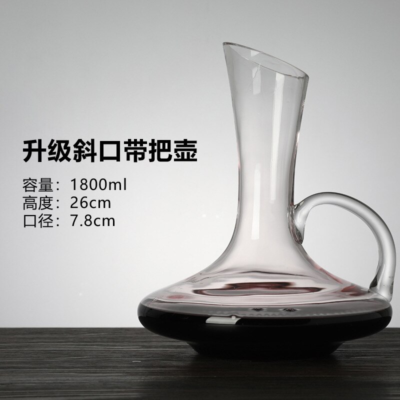 Décanteur fait main sans plomb cristal verre maison rouge vin aérateur vin verre décanteur bouteille vin bouteille verseur barre outil