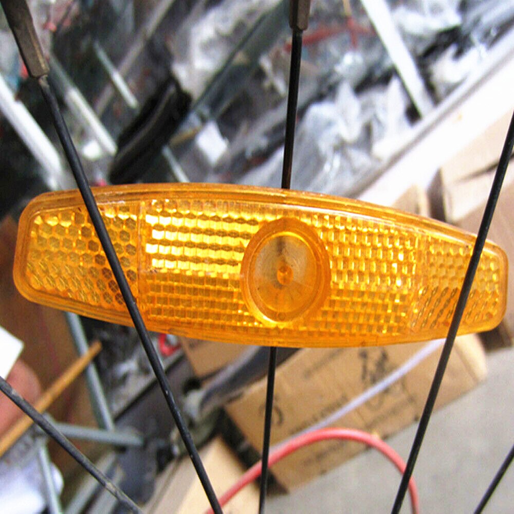 4 Stuks Geel Mountainbike Spaken Reflecterende Strips Fiets Reflectoren Fiets Waarschuwing Verlichting Wiel Lichten Spoke Lights