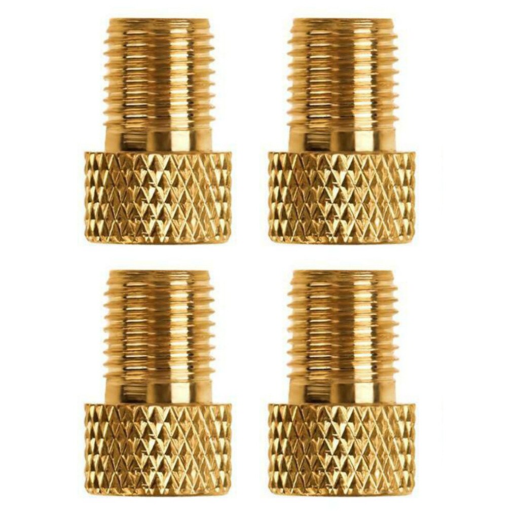 4 sztuk pompa rowerowa zawór opony adapter konwersja opon Presta robić Schrader miedzi rower adapter zaworu powietrza koła dysza kolarstwo narzędzie