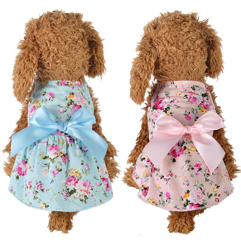 Hawaiian Pet Dog Dress For Dogs Fancy Dresses Princess Dog Clothes Puppy Cat Dresses For Dogs Skirt Chihuahua Yorkshire Dress