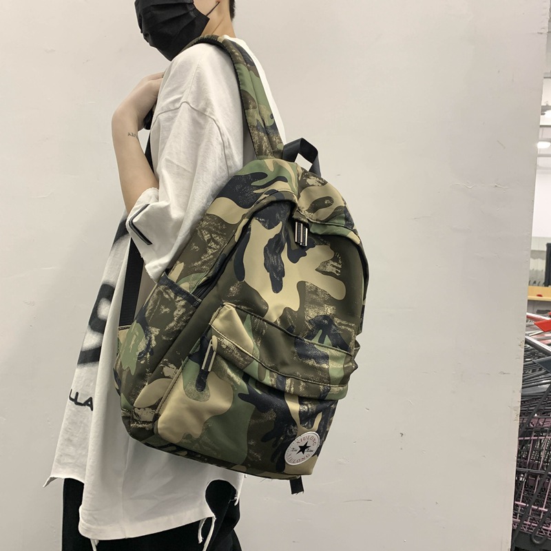 Camouflage Nylon Rugzak Voor Vrouwen 2022 Mode Grote Capaciteit Studenten Vrouwen Backbags Leisure Ademend Vierkante Zakken