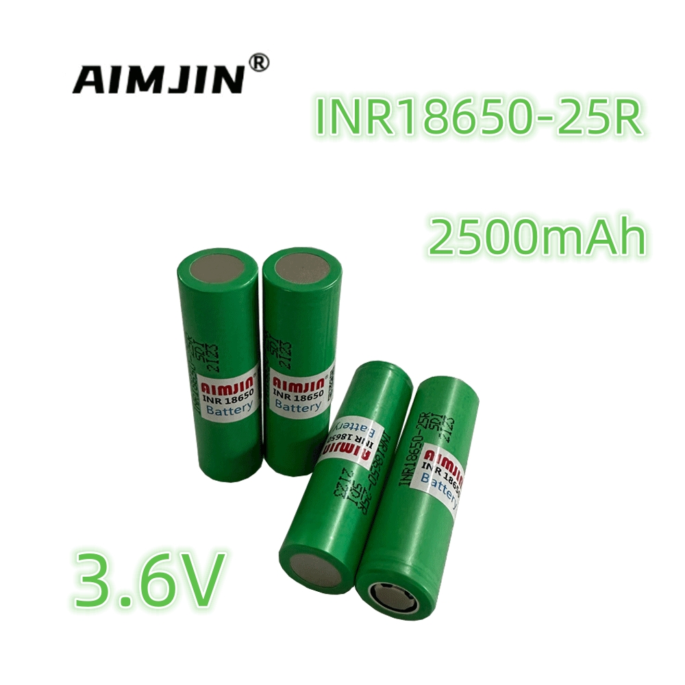 3.6V 2500mAh 18650 Battery For Samsung INR 18650 25R Lithium Lon Battery Replacement External Battery