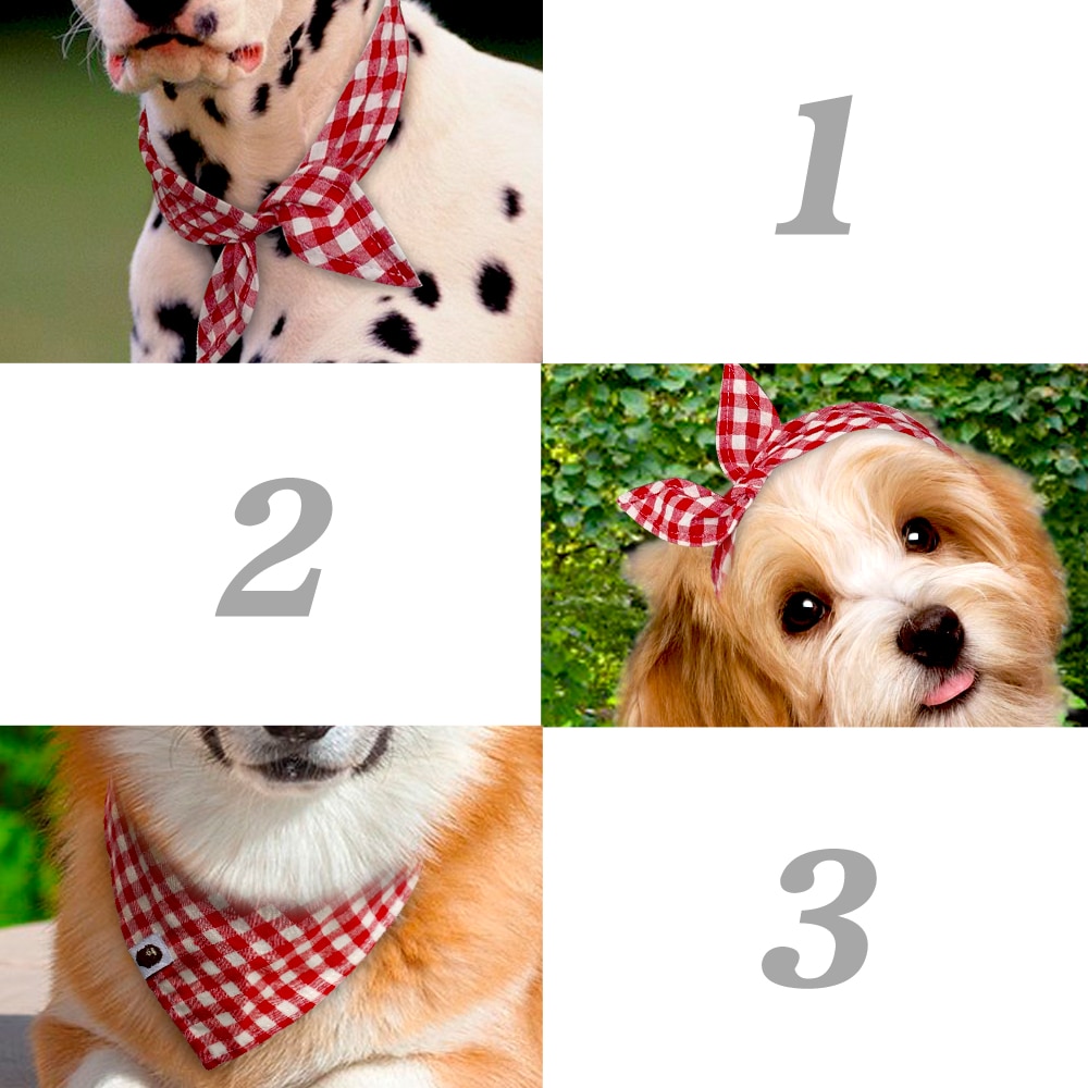 5 uds Bandana perro cuadros bufanda para perro corbatas de moño Collar Gatos Perros accesorios para pequeños mascota mediana grande Chihuahua, Pitbull