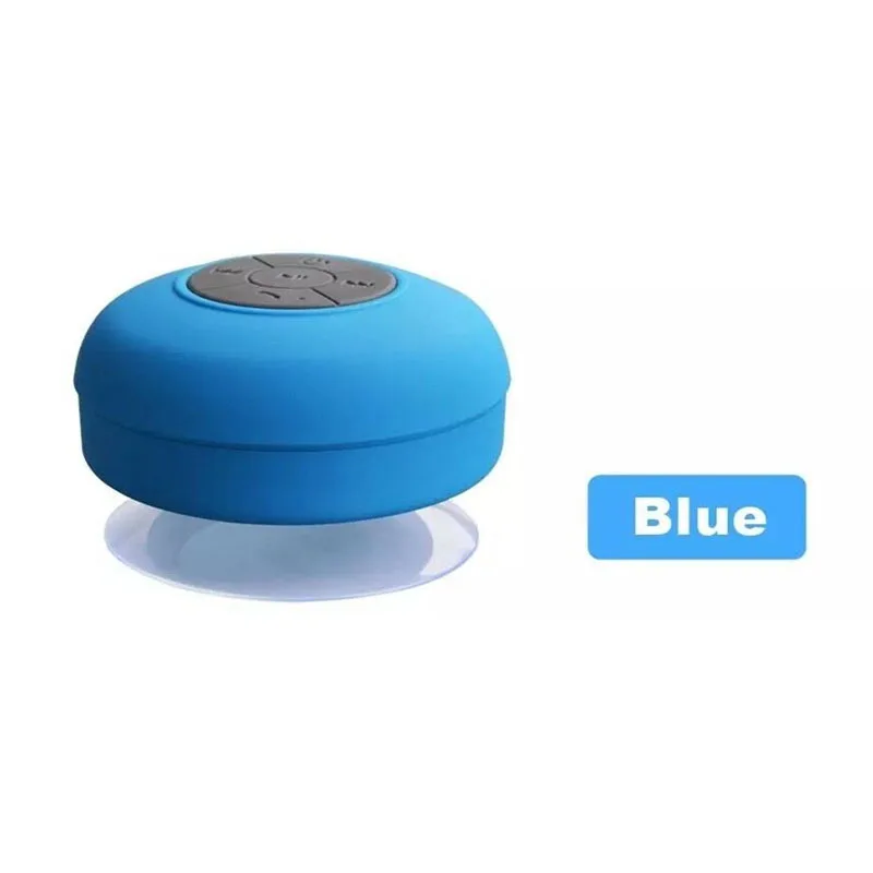 Portable Speaker Wireless Waterproof Shower Speakers for Phone Bluetooth-compatible Hand Free Car Speaker Loudspeaker: black