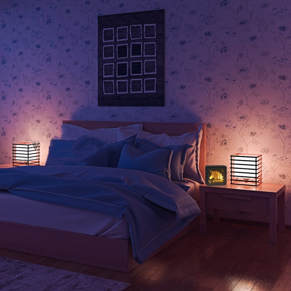 1Pc 3D Paper Carving Plastic Premium Retro Durable Useful Unicorn Pattern for Bedroom: Default Title