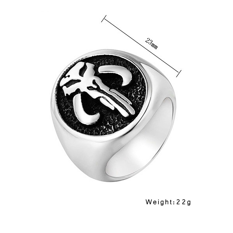 Bague crâne Alien polie pour hommes et femmes, en acier inoxydable, Punk, Biker, Vintage, gothique, Signet, directe