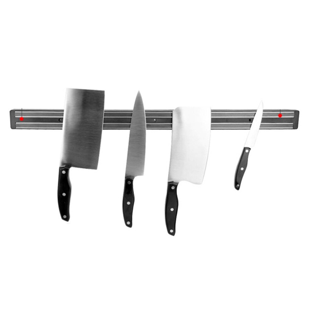 Kraftfuld magnetisk knivstrip køkkenværktøj stærk magnetisk knivholder  (50cm sort)