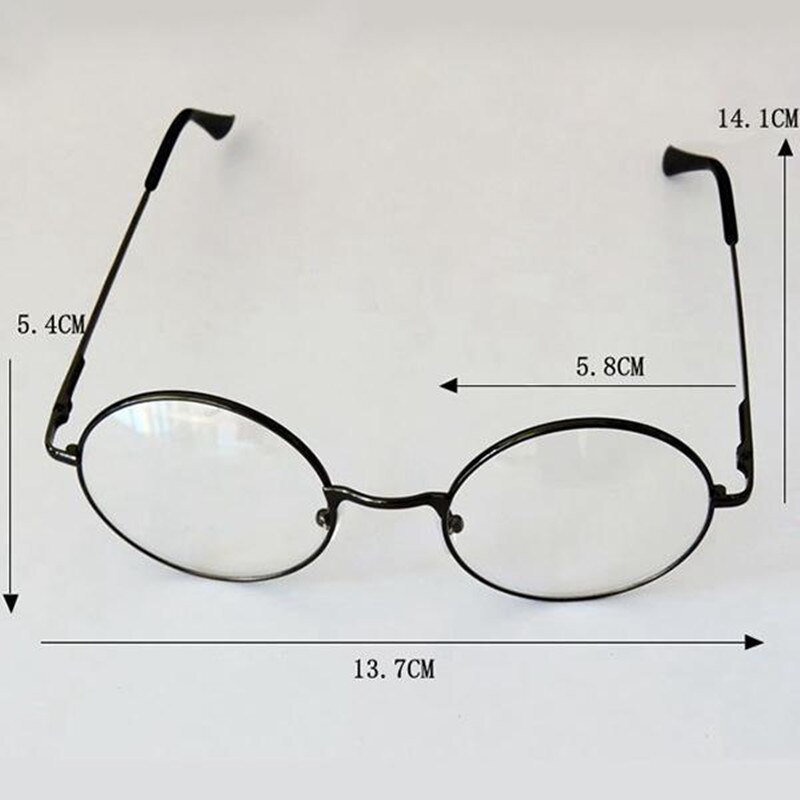 2 Styles Retro Round Circle Metal Frame Eyeglasses Original Clear Lens Glasses Transparent Spectacle Frames Unisex