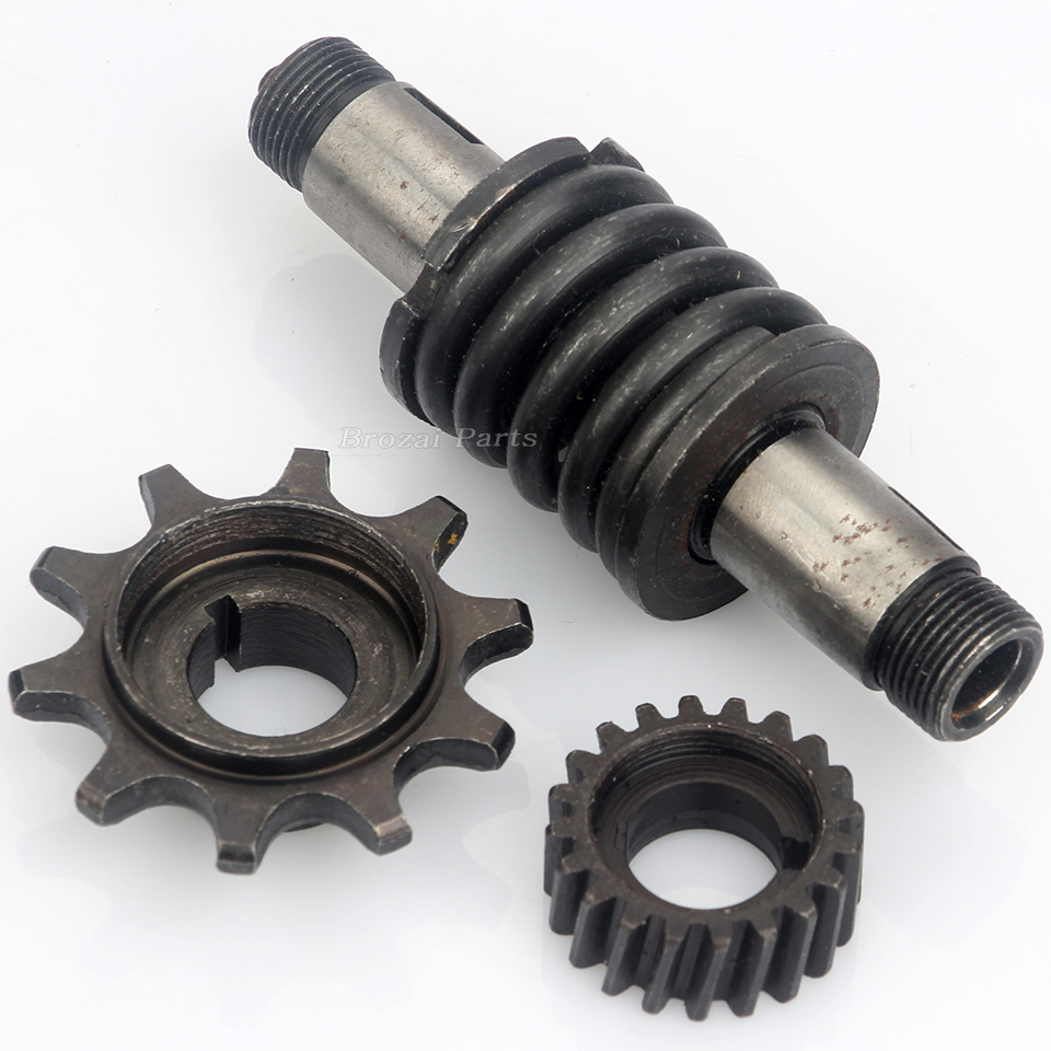 Push Bike 10T Gear&Clutch Shaft&Drive Sprocket Fits 49cc 66cc 80cc Engine Motorized Bicycle