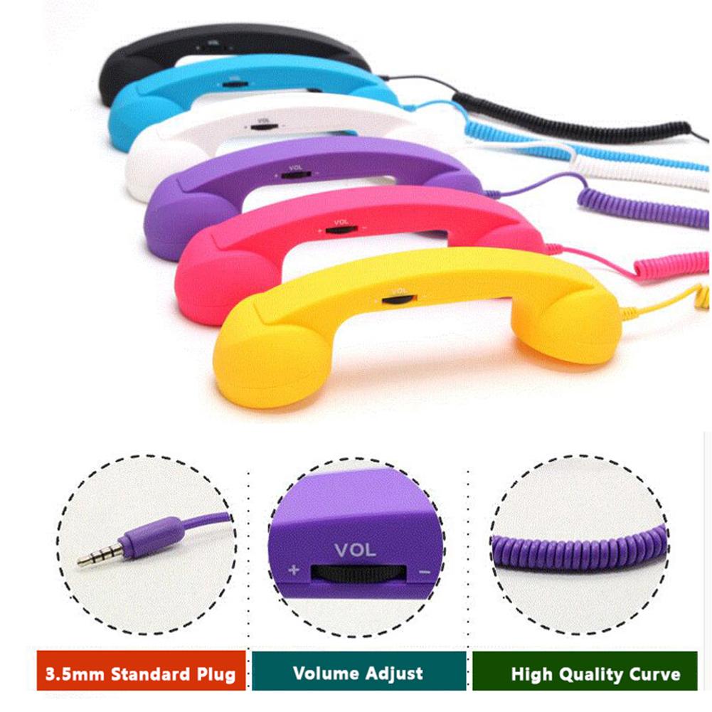 Mobile Phone Telephone Receivers Handset Earphone Retro Telephones Receiver For 3.5mm Interface Cellphone